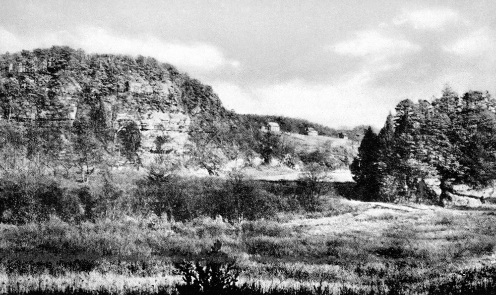 Graveyard Cliff before Lake
